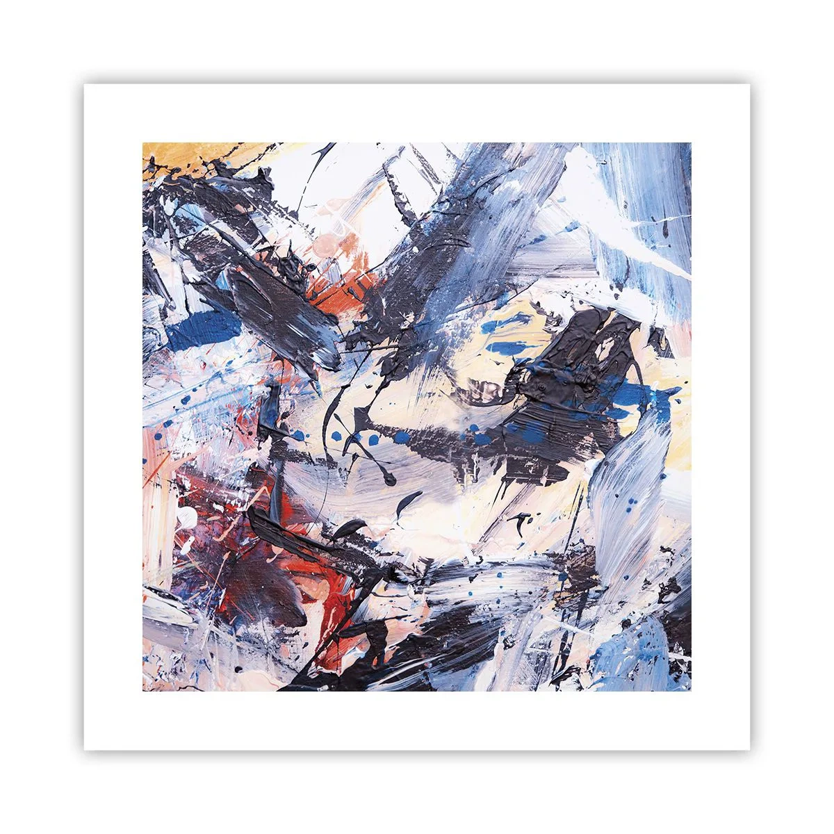 Póster - Danza loca de la abstracción - 40x40 cm