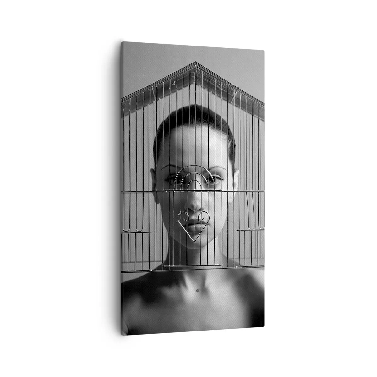 Cuadro sobre lienzo - Impresión de Imagen - Un retrato algo surrealista - 55x100 cm