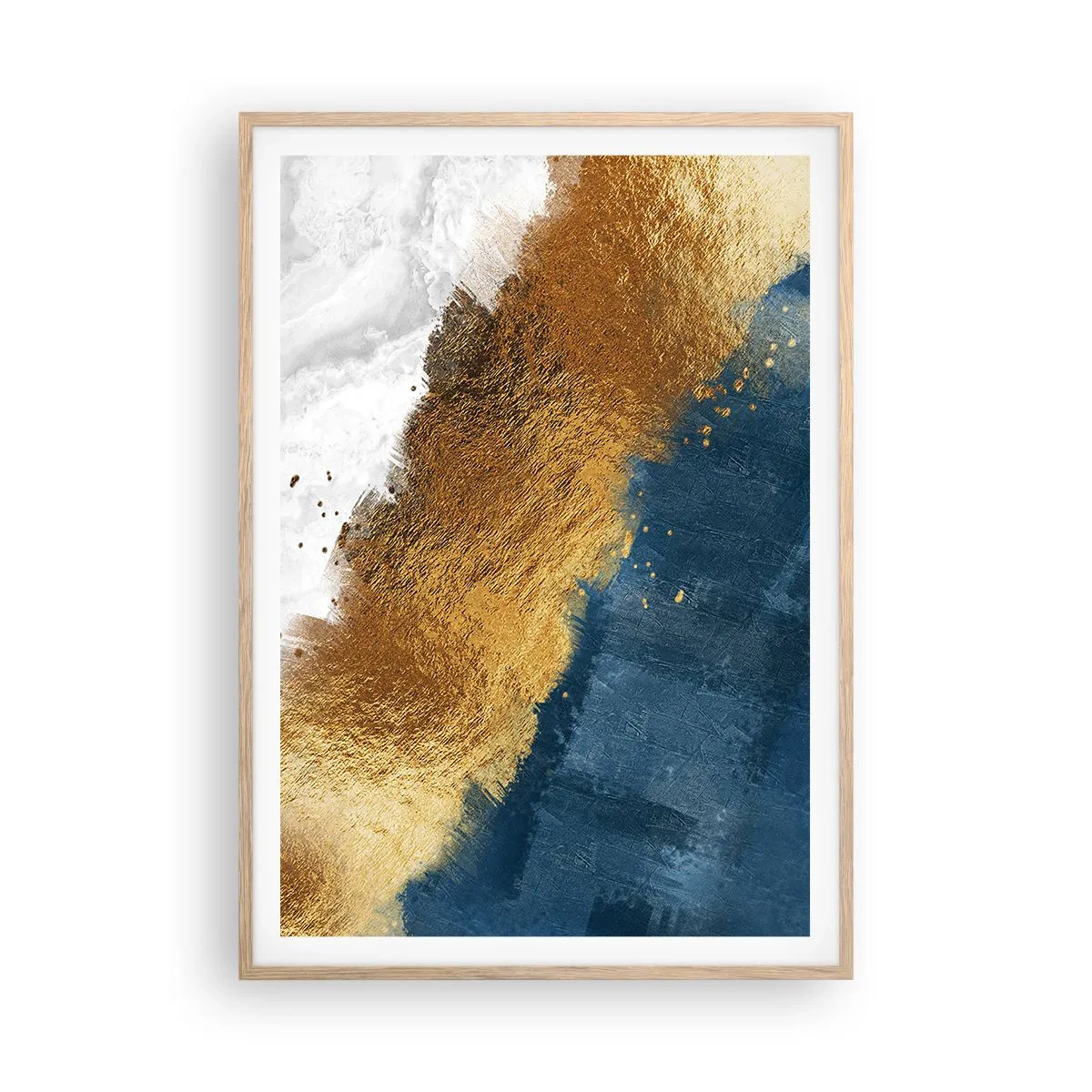 Póster en marco roble claro - Los colores del verano - 70x100 cm