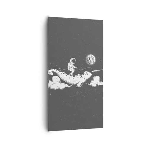 Cuadro sobre lienzo - Impresión de Imagen - Jinete espacial - 65x120 cm