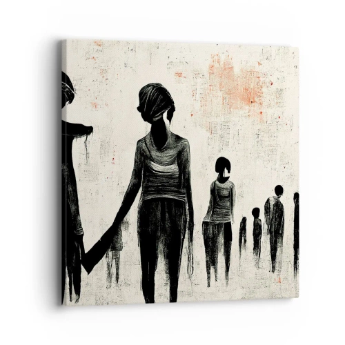 Cuadro sobre lienzo - Impresión de Imagen - Contra la soledad - 40x40 cm