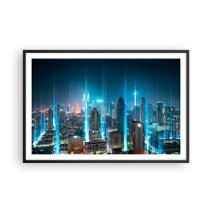 Póster en marco negro - De Berlín al cielo - 91x61 cm