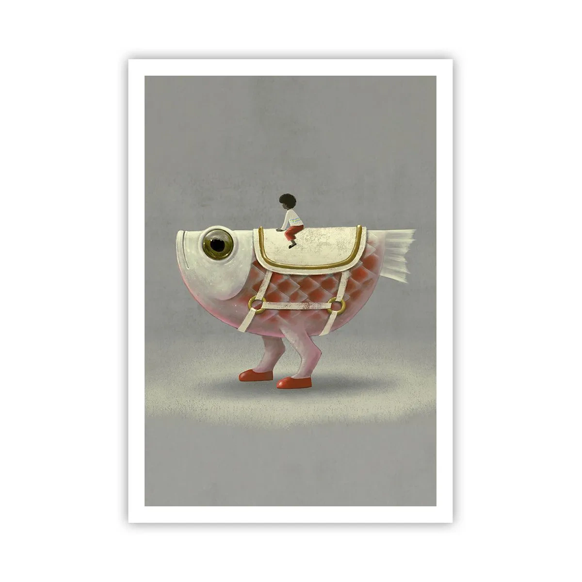 Póster - Jinete del pescado - 70x100 cm