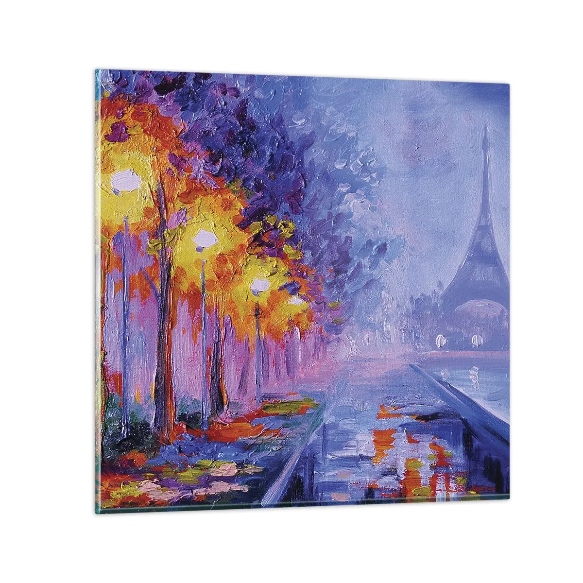 Cuadro sobre vidrio - Impresiones sobre Vidrio - Un paseo de ensueño - 40x40 cm