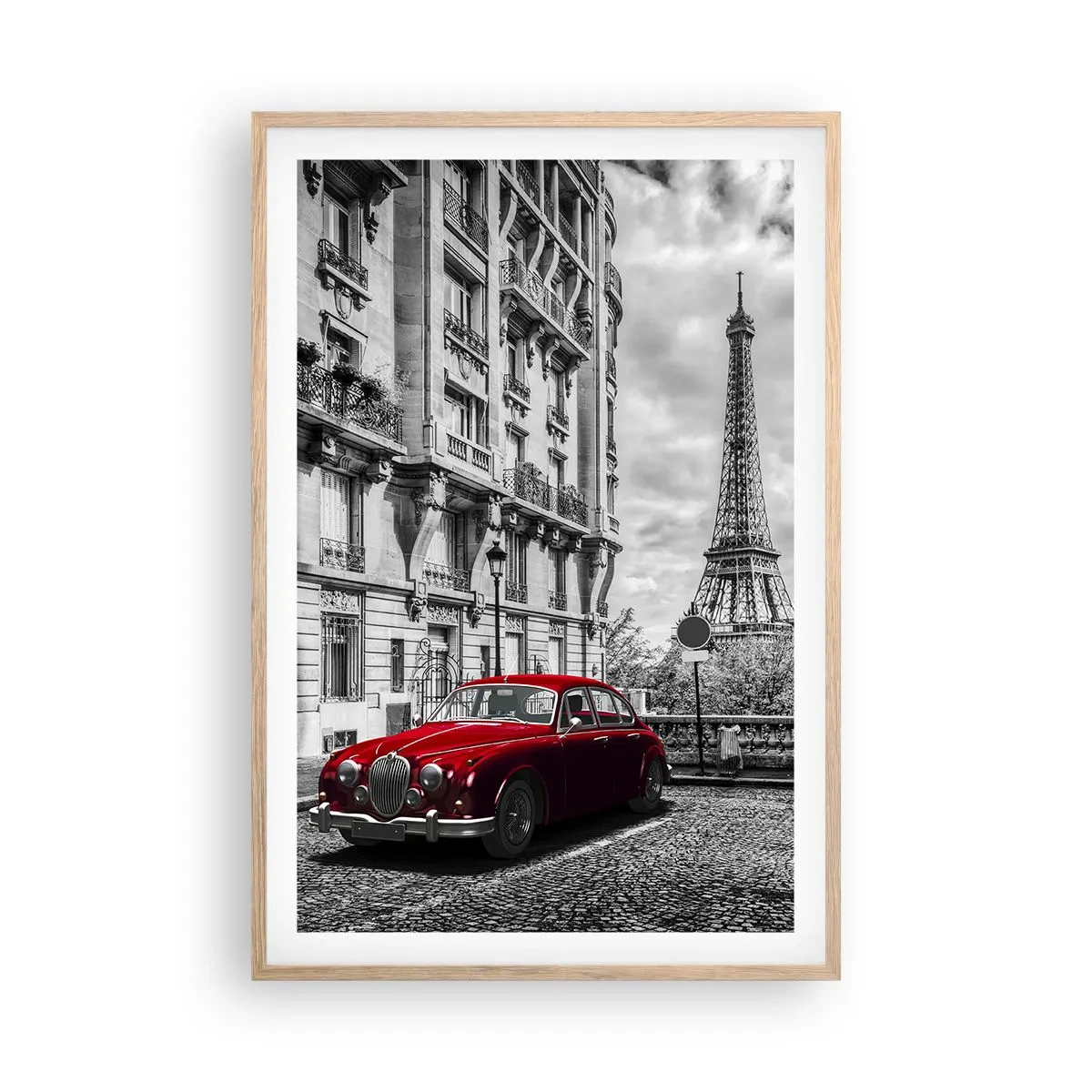 Póster en marco roble claro - Un depredador en la ciudad - 61x91 cm