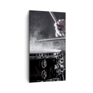 Cuadro sobre lienzo - Impresión de Imagen - El pulso de la música - 45x80 cm
