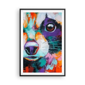 Póster en marco negro - Solo buenas emociones - 61x91 cm