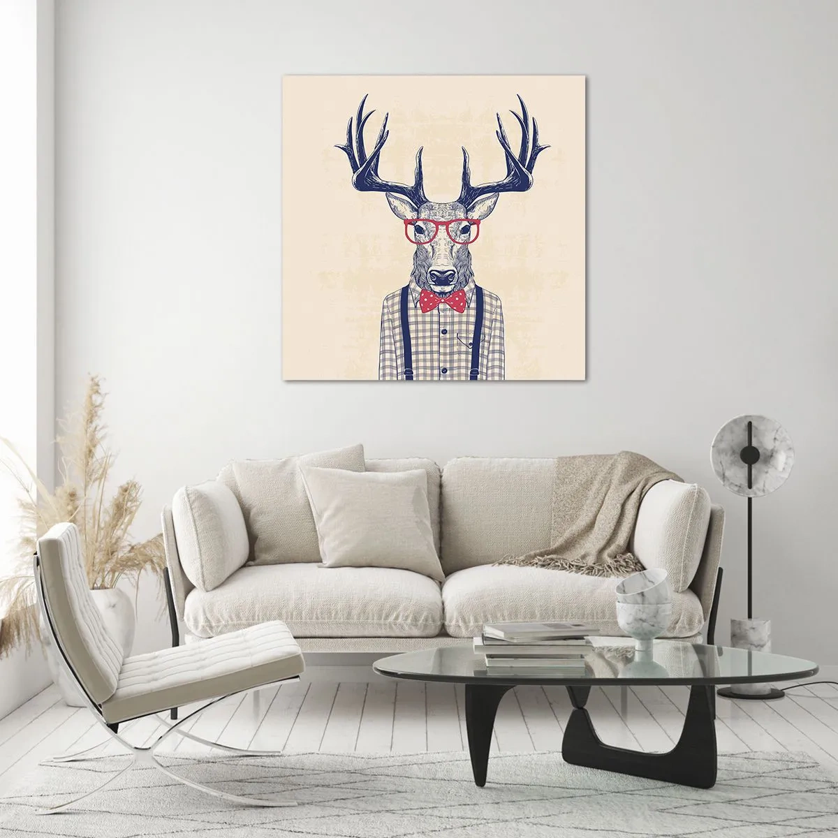 Cuadro sobre vidrio - Impresiones sobre Vidrio - Una extravagancia lúdica - 70x70 cm