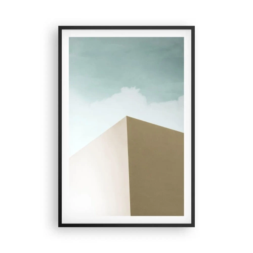 Póster en marco negro - Geometría de un verano soleado - 61x91 cm
