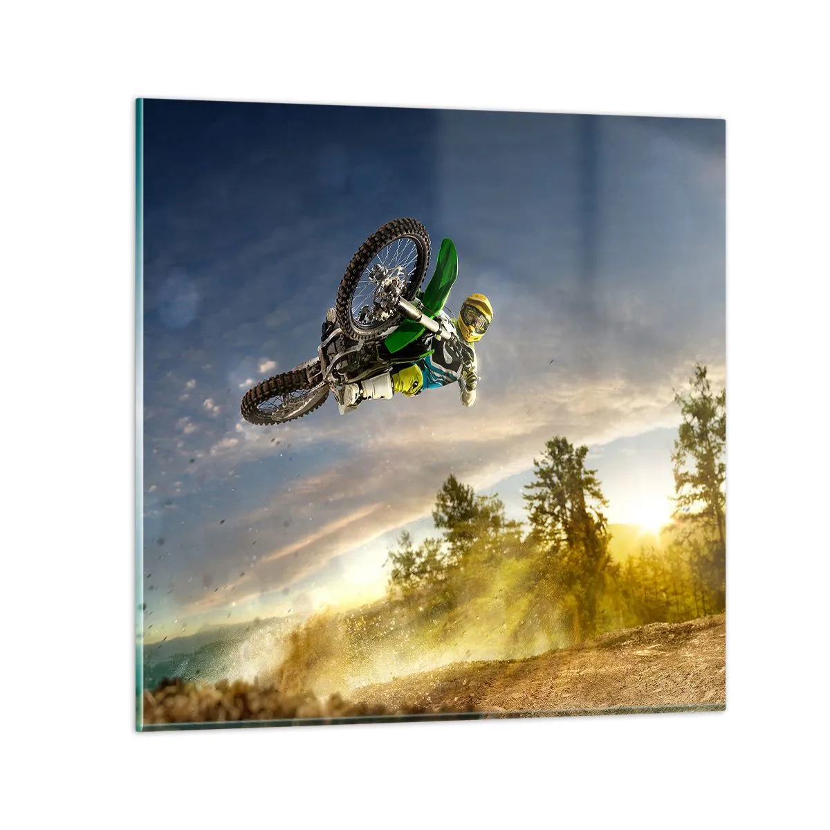 Cuadro sobre vidrio - Impresiones sobre Vidrio - ¡Enciende tus emociones! - 70x70 cm