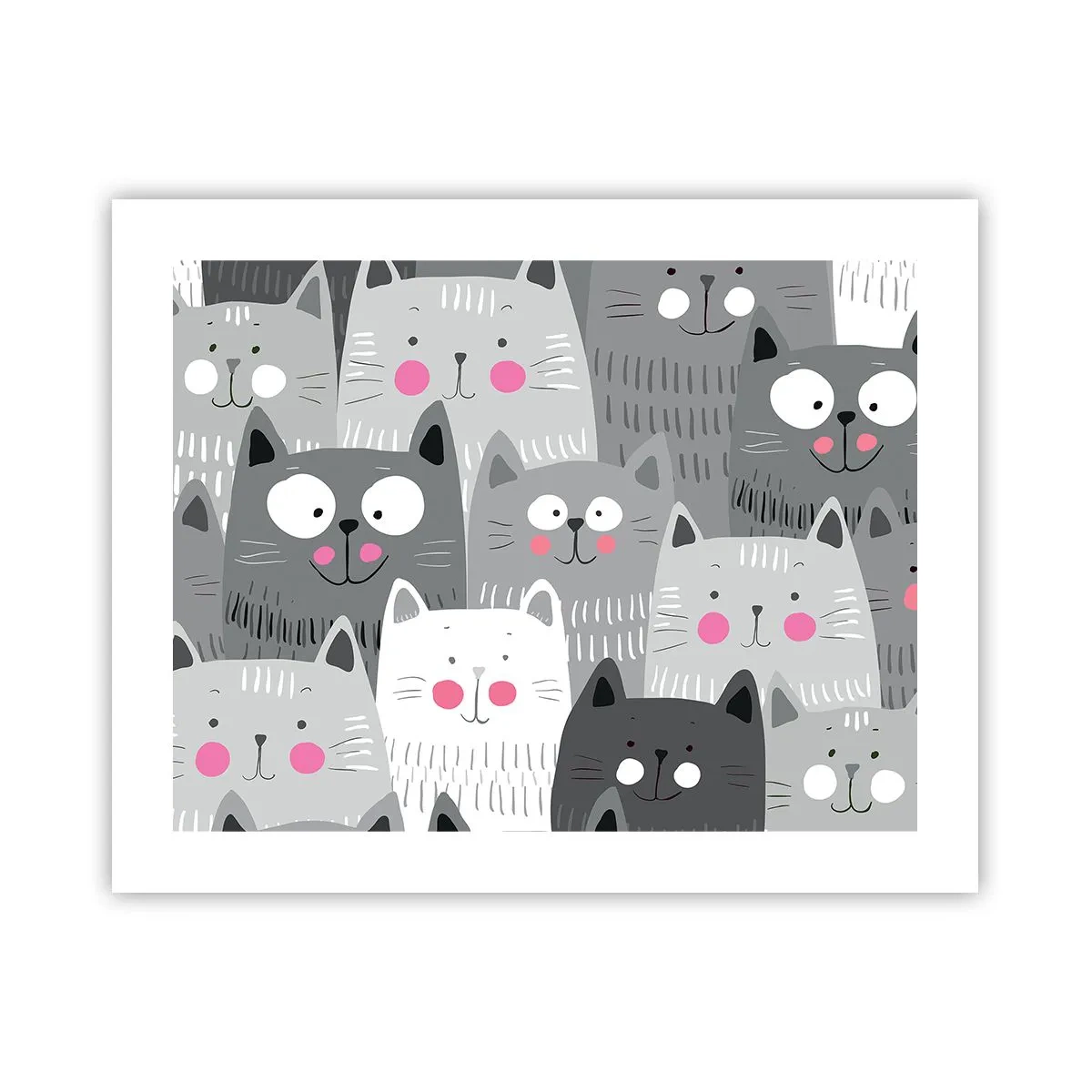 Póster - El mundo de los gatos - 50x40 cm
