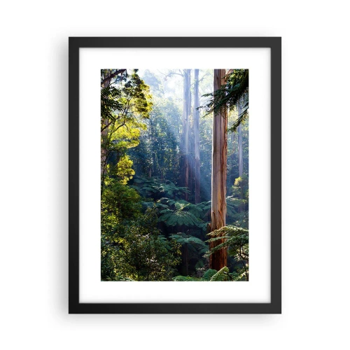 Póster en marco negro - Un cuento de hadas del bosque - 30x40 cm