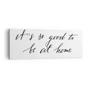 Cuadro sobre lienzo - Impresión de Imagen - Letras de estilo caligráfico sobre fondo blanco. - 140x50cm - Toda la verdad - Decoración de pared moderna para salón y dormitorio ARTTOR