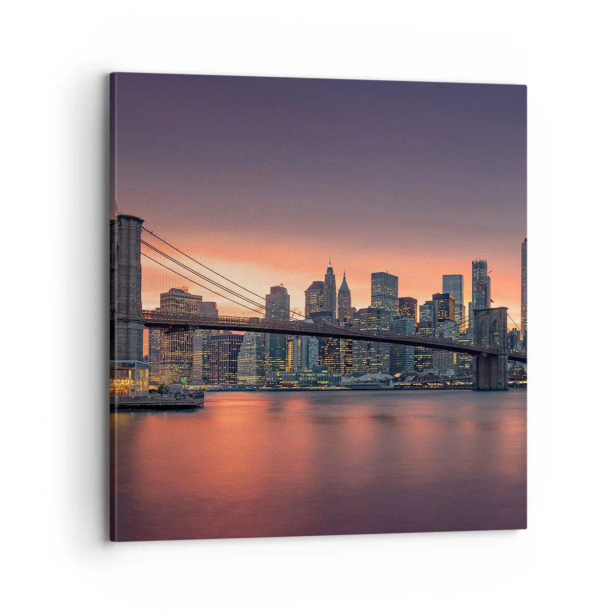 Cuadro sobre lienzo - Impresión de Imagen - Ahogado en el silencio lila - 70x70 cm