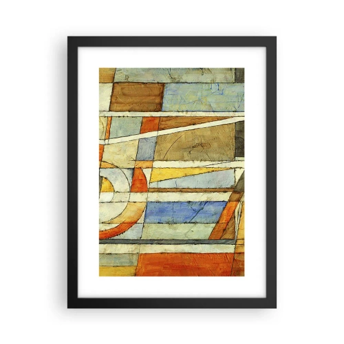 Póster en marco negro - Cubismo en una obra - 30x40 cm