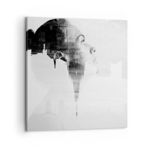 Cuadro sobre lienzo - Impresión de Imagen - A ambos lados del cristal - 50x50 cm