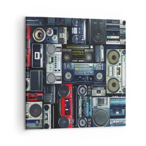 Cuadro sobre lienzo - Impresión de Imagen - Nostalgia de los 80. - 60x60 cm