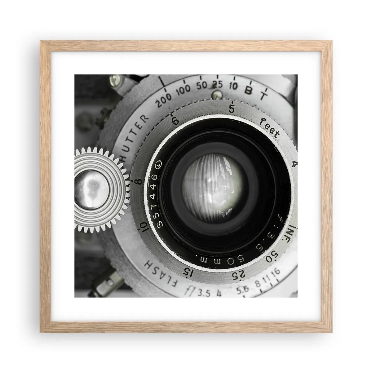 Póster en marco roble claro - Una historia de Hollywood - 40x40 cm