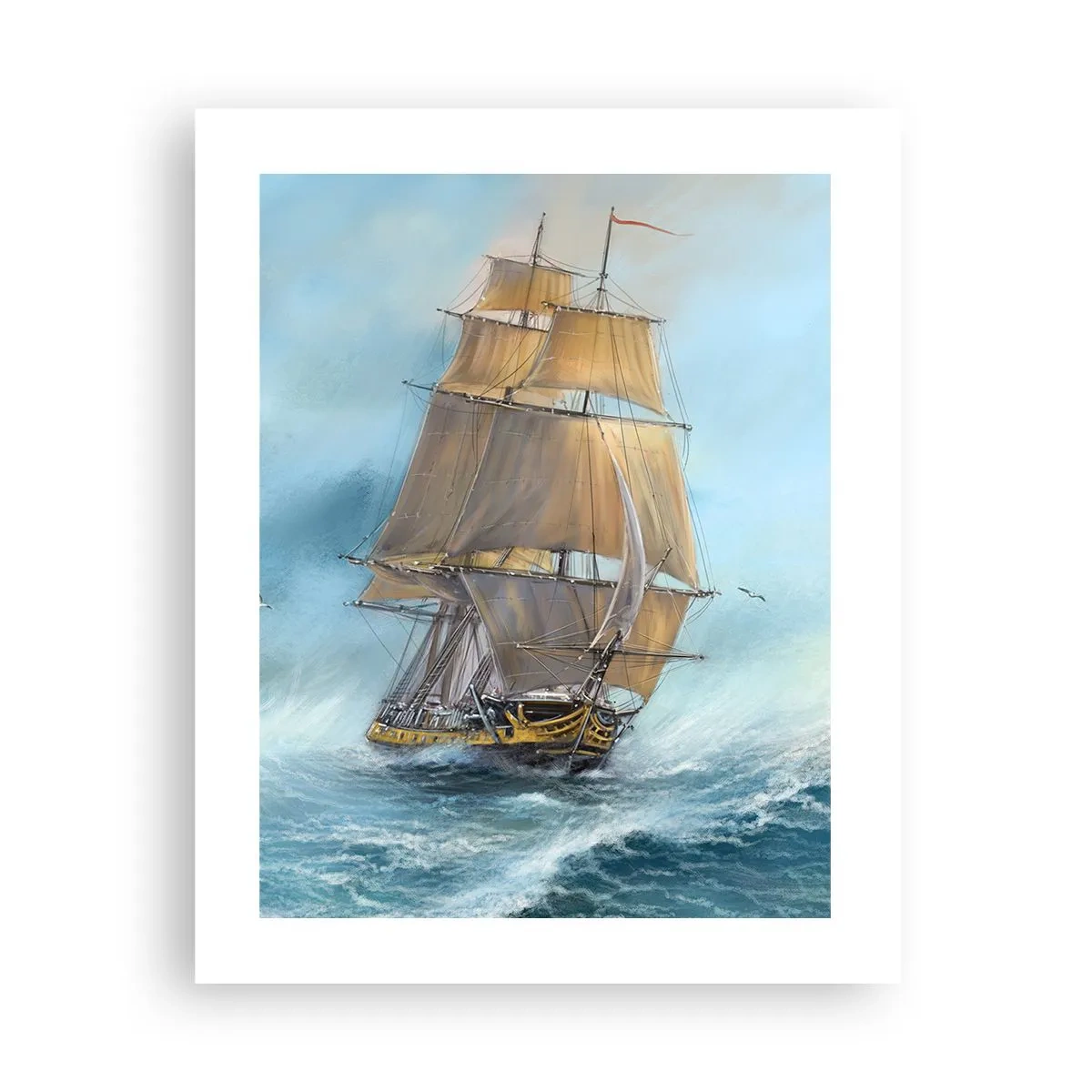 Póster - Surcando las olas - 40x50 cm