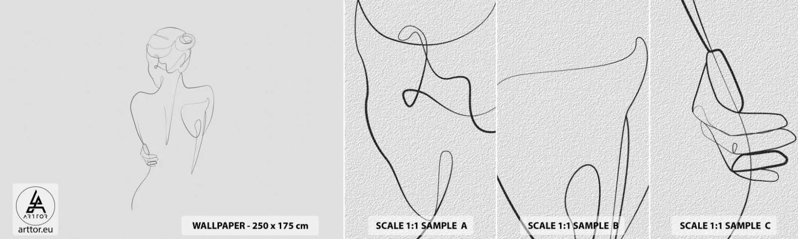 Muestra De Fotomural Standard Eco - Música del cuerpo - Gráficos, Cuerpo, Pedazo - 100x30 cm