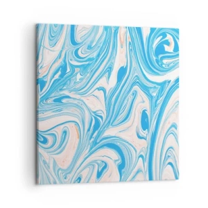 Cuadro sobre lienzo - Impresión de Imagen - Llanura de inundación turquesa - 50x50 cm