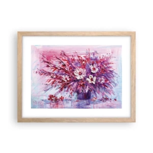 Póster en marco roble claro - Inocencia y pasión - 40x30 cm