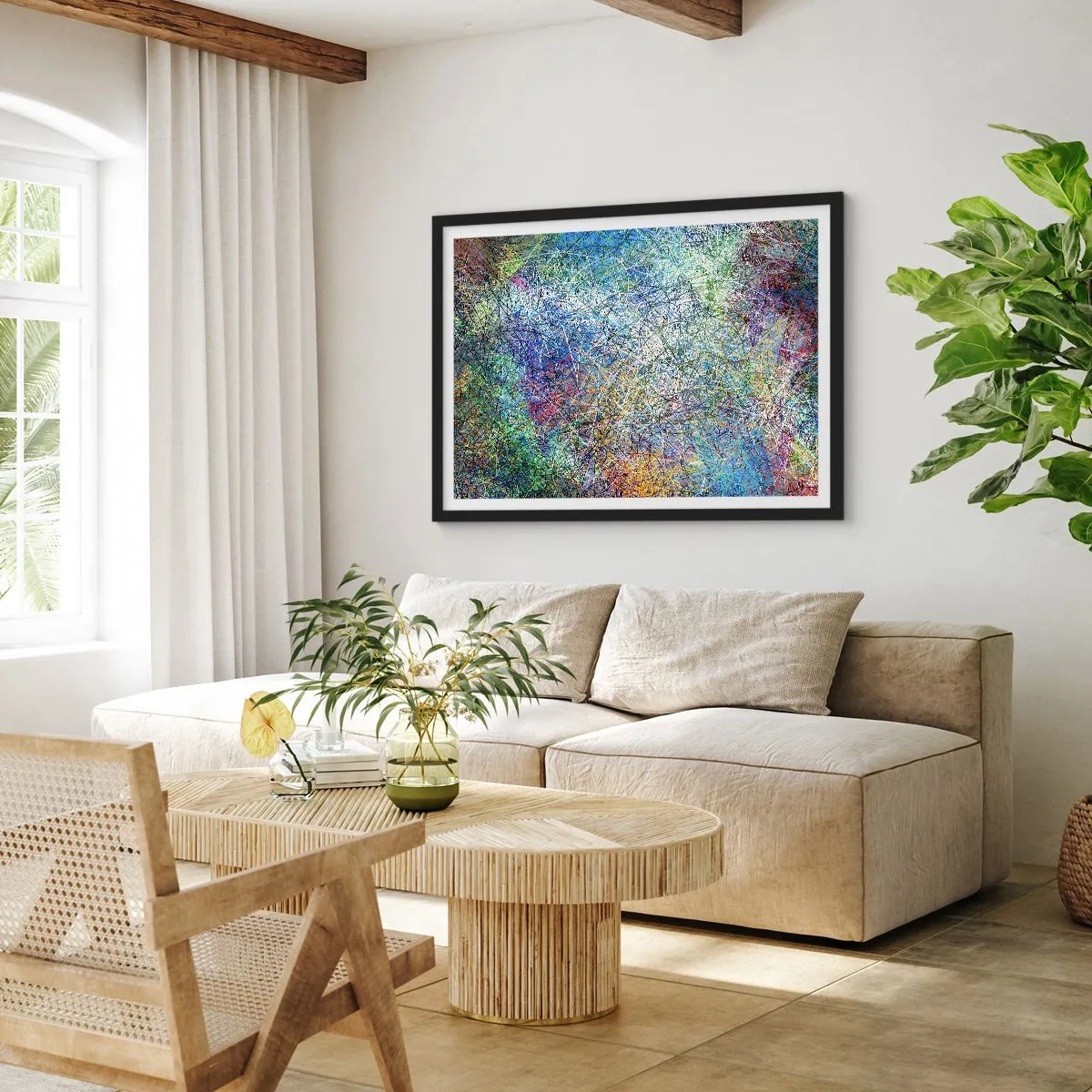 Póster en marco negro - No es tan fácil - 91x61 cm