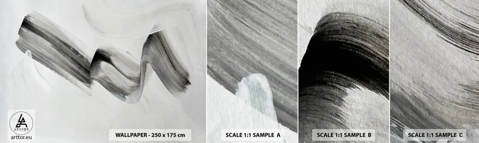 Muestra De Fotomural Standard Eco - Solo por diversión - Minimalismo, Abstracción, Cepillar - 100x30 cm