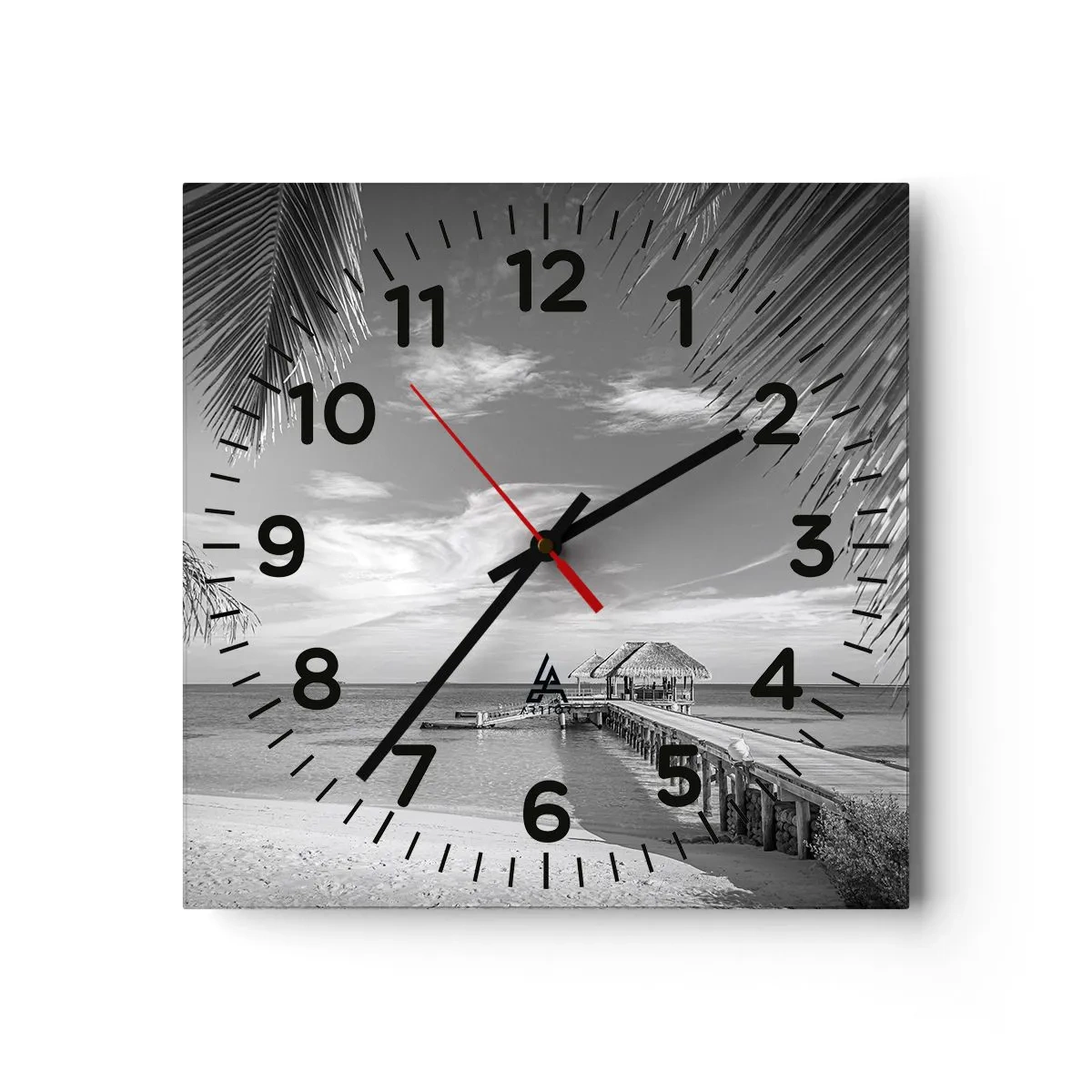 Reloj de pared - Reloj de vidrio - ¿Un recuerdo o un sueño? - 40x40 cm