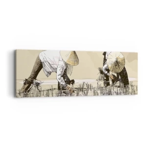 Cuadro sobre lienzo - Impresión de Imagen - De una cosecha exitosa - 90x30 cm