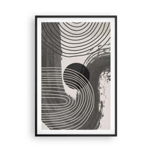 Póster en marco negro - La victoria del óvalo - 61x91 cm