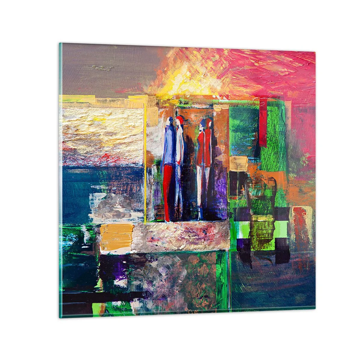 Cuadro sobre vidrio - Impresiones sobre Vidrio - Relaciones y emociones - 30x30 cm
