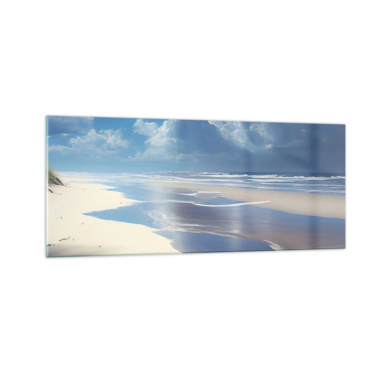 Cuadro sobre vidrio - Impresiones sobre Vidrio - Vacaciones en el paraíso - 100x40 cm