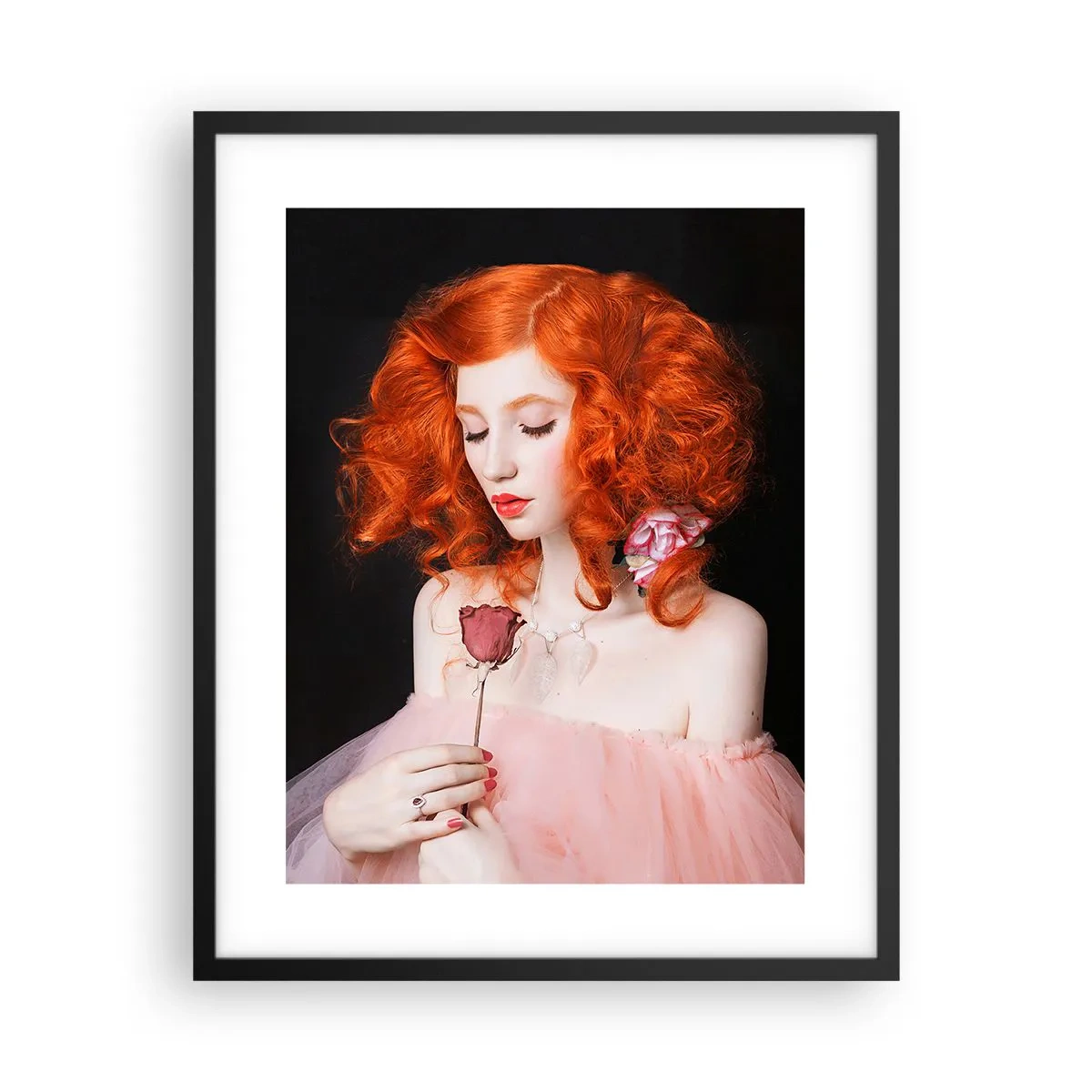 Póster en marco negro - En estilo barroco - 40x50 cm