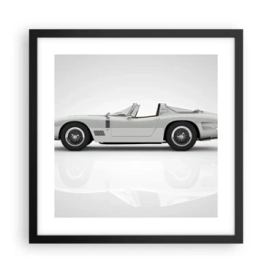 Póster en marco negro - Una promesa de diversión - 40x40 cm