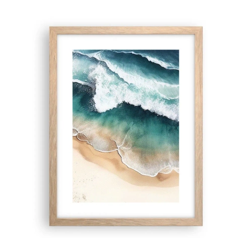 Póster en marco roble claro - Un encuentro eterno - 30x40 cm