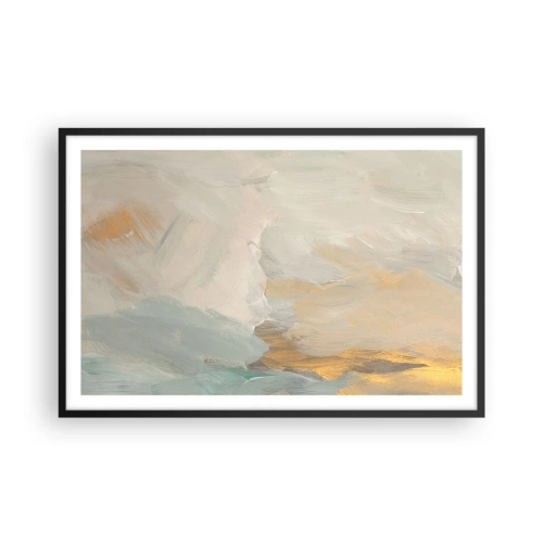 Póster en marco negro - Abstracción - una tierra de dulzura - 91x61 cm