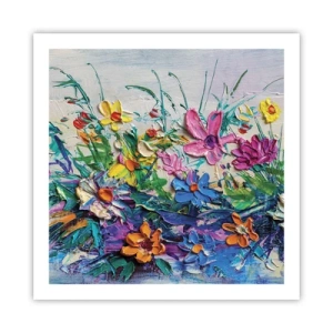 Póster - La energía de las flores - 60x60 cm