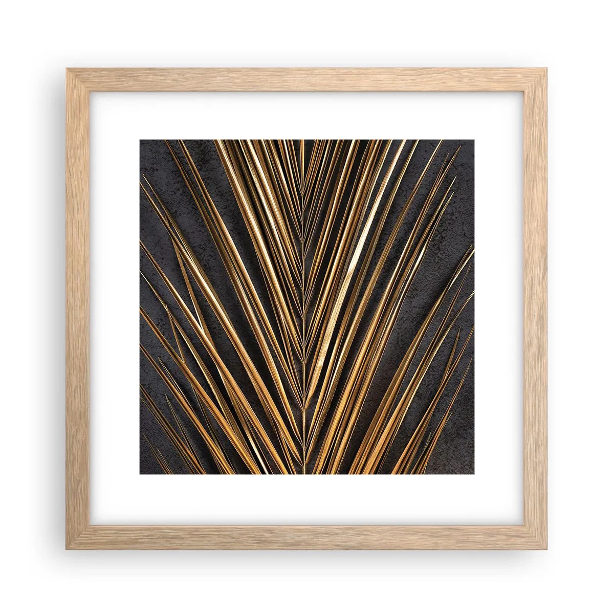 Póster en marco roble claro - El oro de los trópicos - 30x30 cm