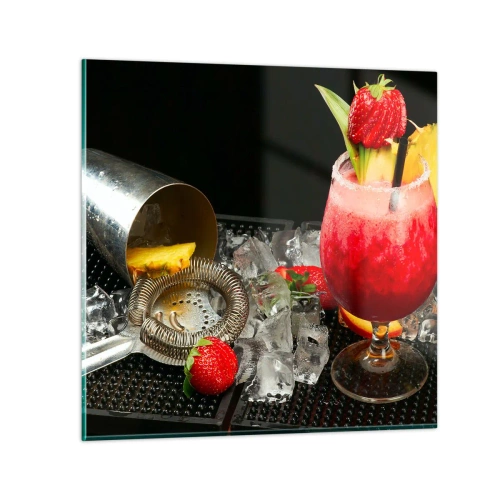 Cuadro sobre vidrio - Impresiones sobre Vidrio - Conjurar el sabor - 30x30 cm