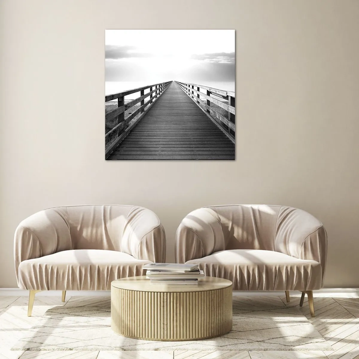 Cuadro sobre vidrio - Impresiones sobre Vidrio - En la distancia... - 30x30 cm