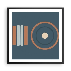 Póster en marco negro - La esencia de las cosas - 60x60 cm