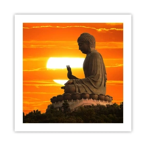 Póster - Sin miedo al mundo - 50x50 cm