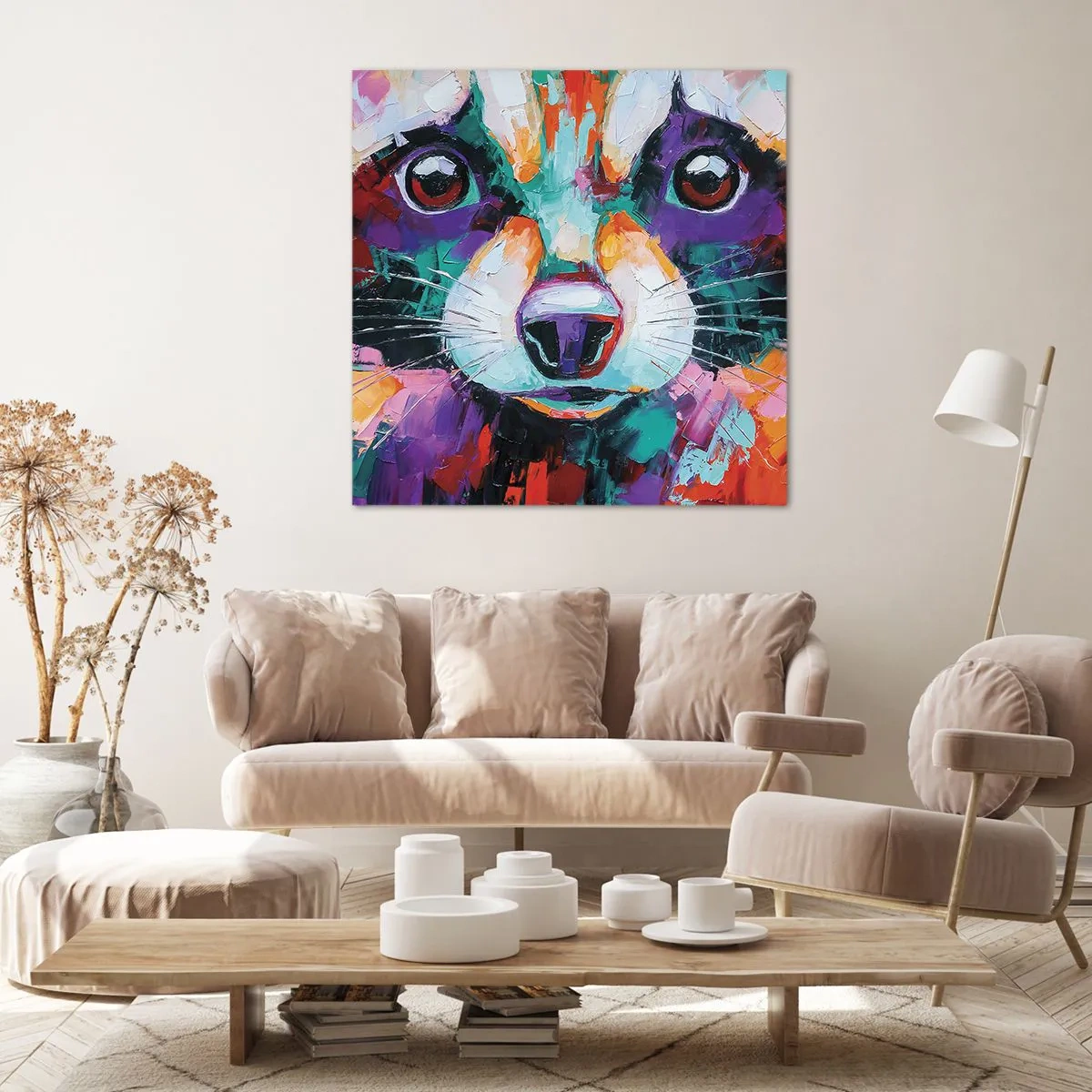 Cuadro sobre lienzo - Impresión de Imagen - Solo buenas emociones - 30x30 cm