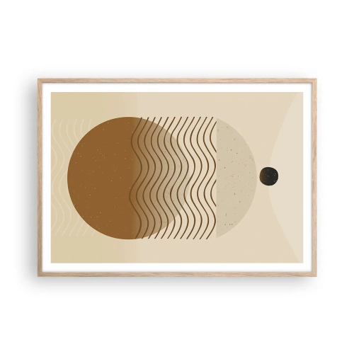 Póster en marco roble claro - Sobre el origen de las figuras geométricas - 100x70 cm