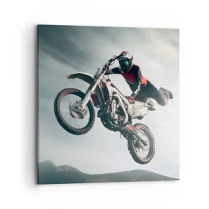 Cuadro sobre lienzo - Impresión de Imagen - No hay diversión sin riesgo - 70x70 cm