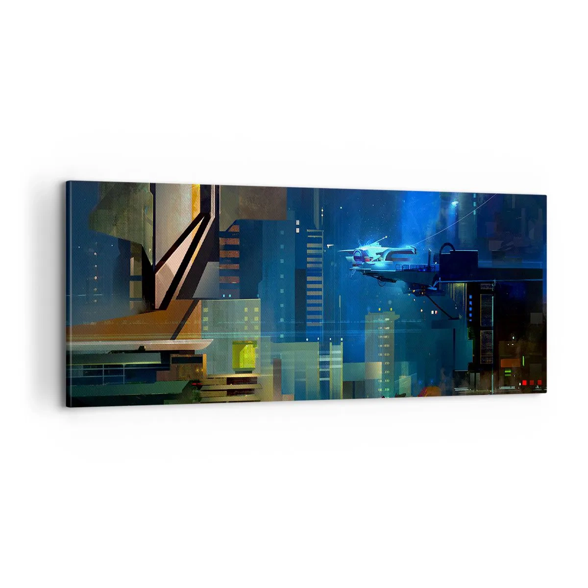 Cuadro sobre lienzo - Impresión de Imagen - En un futuro próximo - 100x40 cm