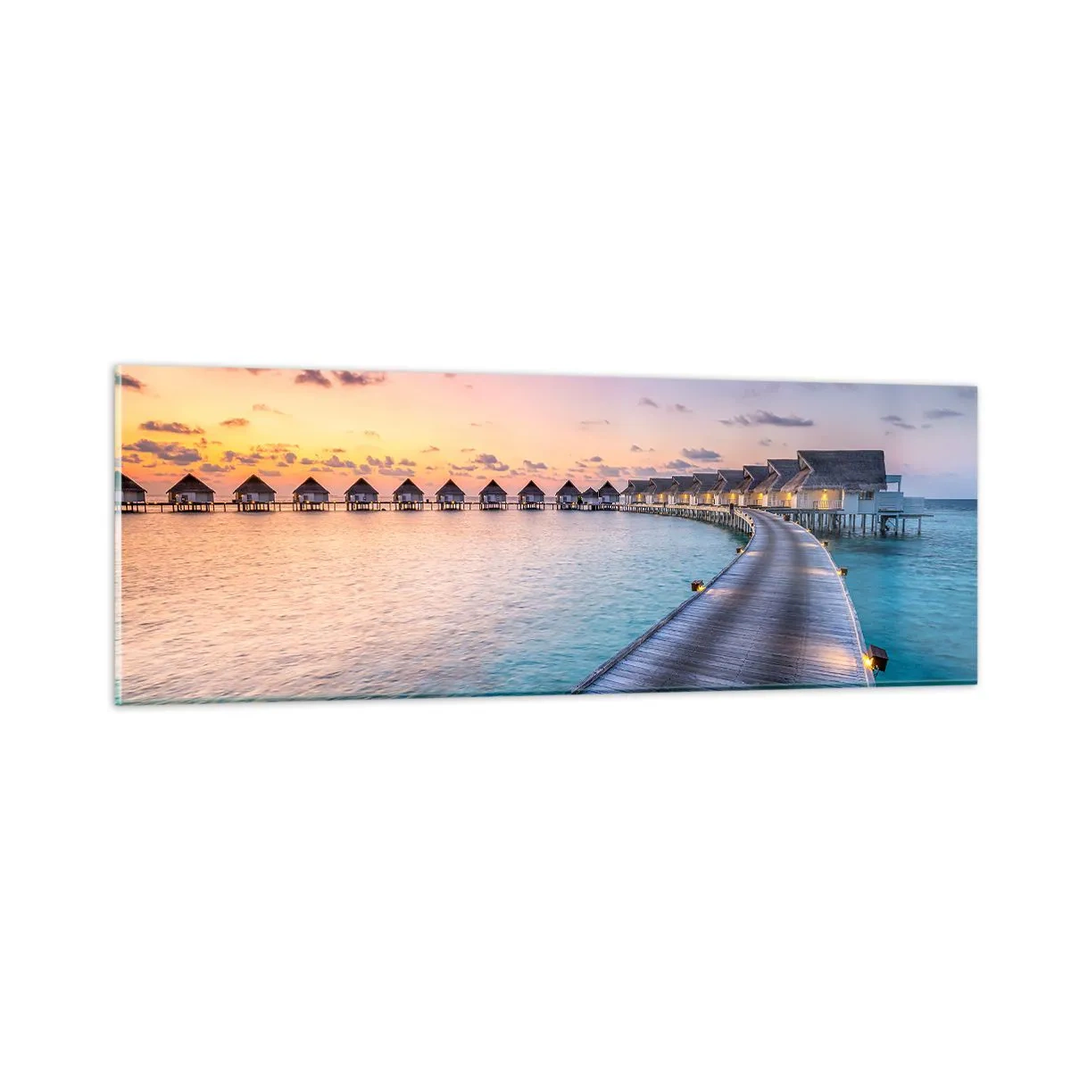 Cuadro sobre vidrio - Impresiones sobre Vidrio - Vacaciones - volver al origen - 90x30 cm