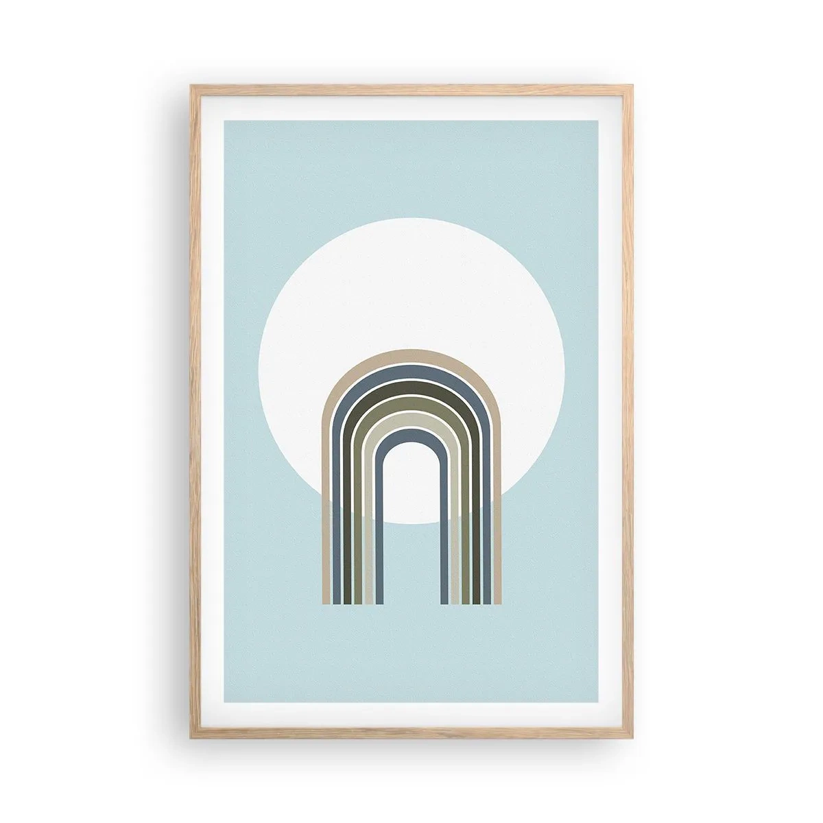 Póster en marco roble claro - Una atracción irresistible - 61x91 cm