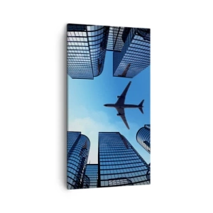 Cuadro sobre lienzo - Impresión de Imagen - La vista desde el abismo de cristal - 45x80 cm